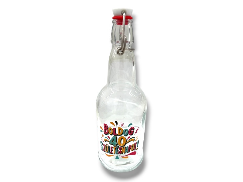 Dísz üveg 916K-500ml (40)