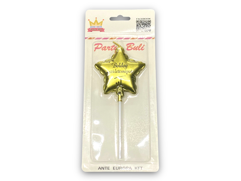 Gyertya nagy arany star 897169