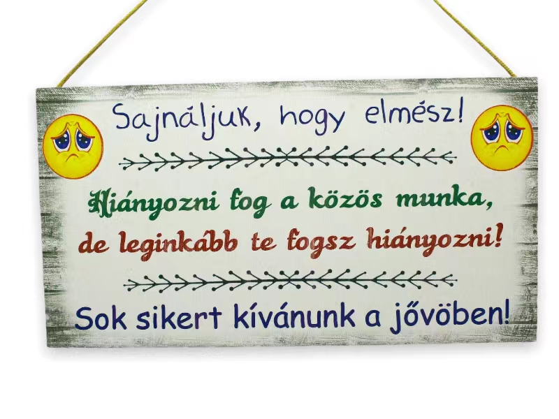Fatábla N.Sajnáljuk h./Smiley