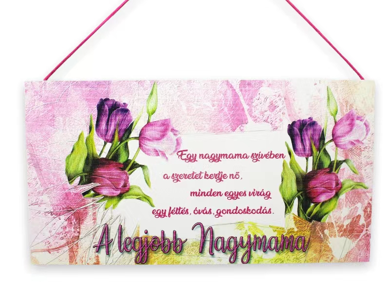 Fatábla N.A l.nagymama Tulipán