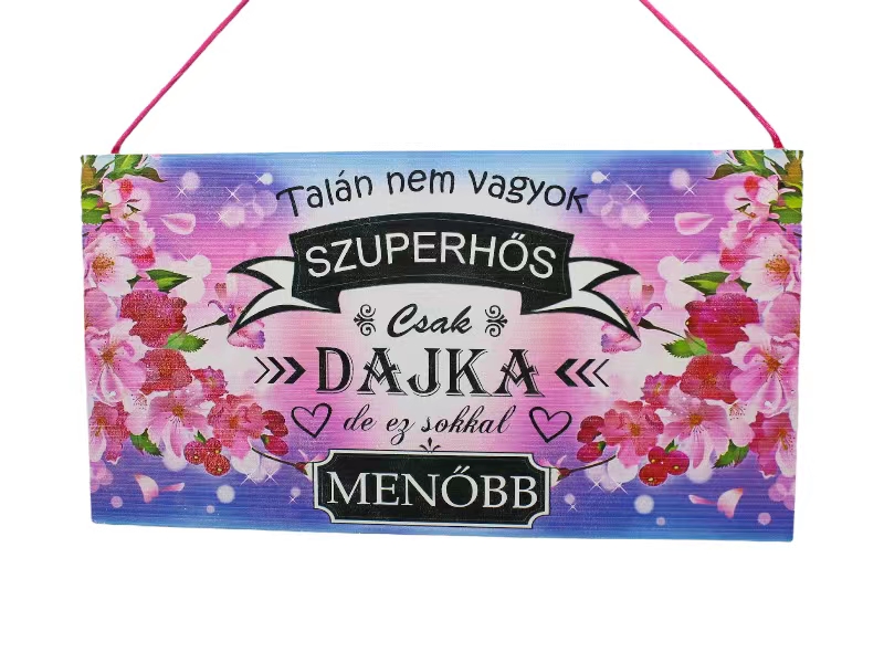Fatábla N.Sz.Hős dajka/virágos