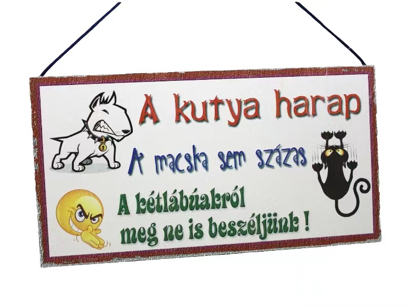 Fatábla N.A kutya harap...